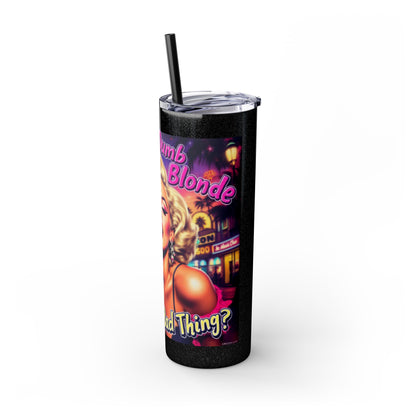 Retro Glam Skinny Tumbler - Perfect for Sassy Drink Lovers, Gift for Her, Bachelorette Party, Summer Beckoning
