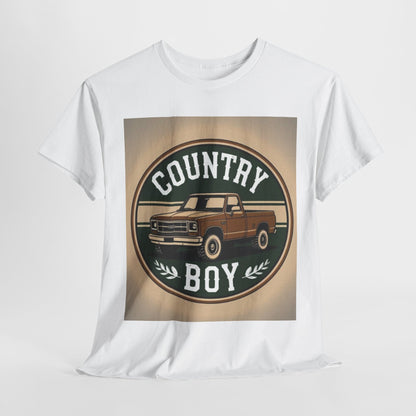 Country Boy Unisex Tee | Laid-Back Style, Perfect for Outdoors, Gift for Him, Casual Wear, Rustic Vibes, Everyday Comfort