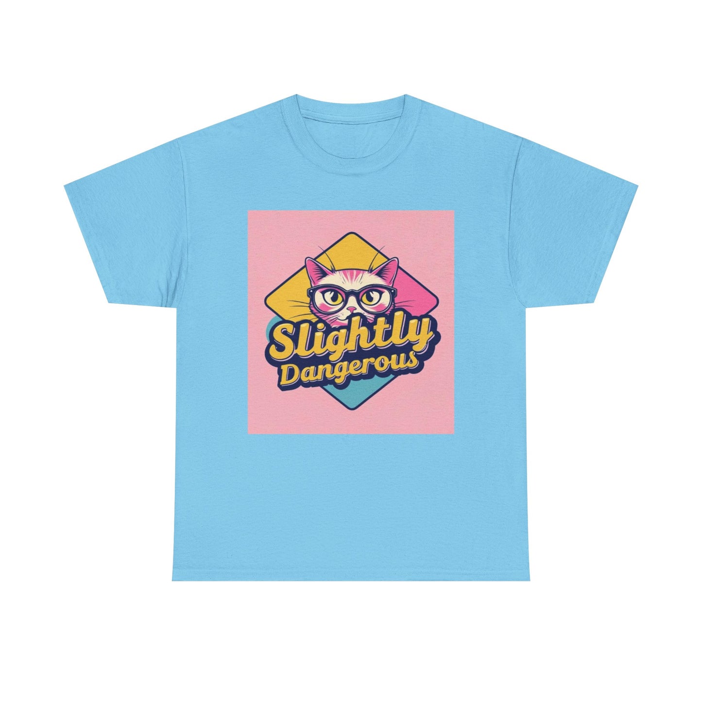 Slightly Dangerous Graphic Tee, Fun Casual Shirt, Gift for Friends, Quirky Style, Perfect for Birthdays or Celebrations