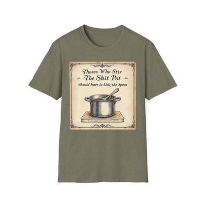 Humorous Cooking T-Shirt, Funny Gift for Chefs, Kitchen Apparel, Cooking Lover Gift, Unisex Softstyle Tee