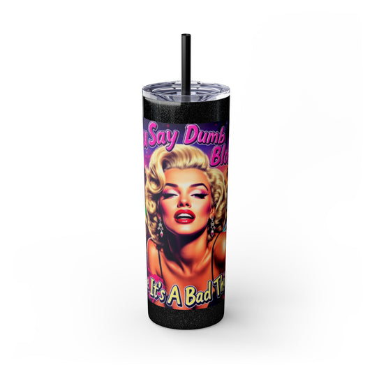 Retro Glam Skinny Tumbler - Perfect for Sassy Drink Lovers, Gift for Her, Bachelorette Party, Summer Beckoning