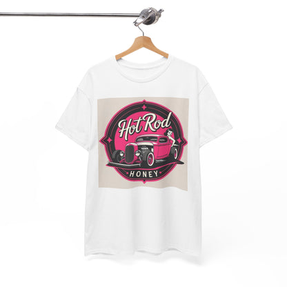 Retro Hot Rod Unisex Heavy Cotton Tee, Vintage Car Shirt, Automotive Gift, Classic Car Lovers Tee, Birthday Gift for Him, Unisex Apparel