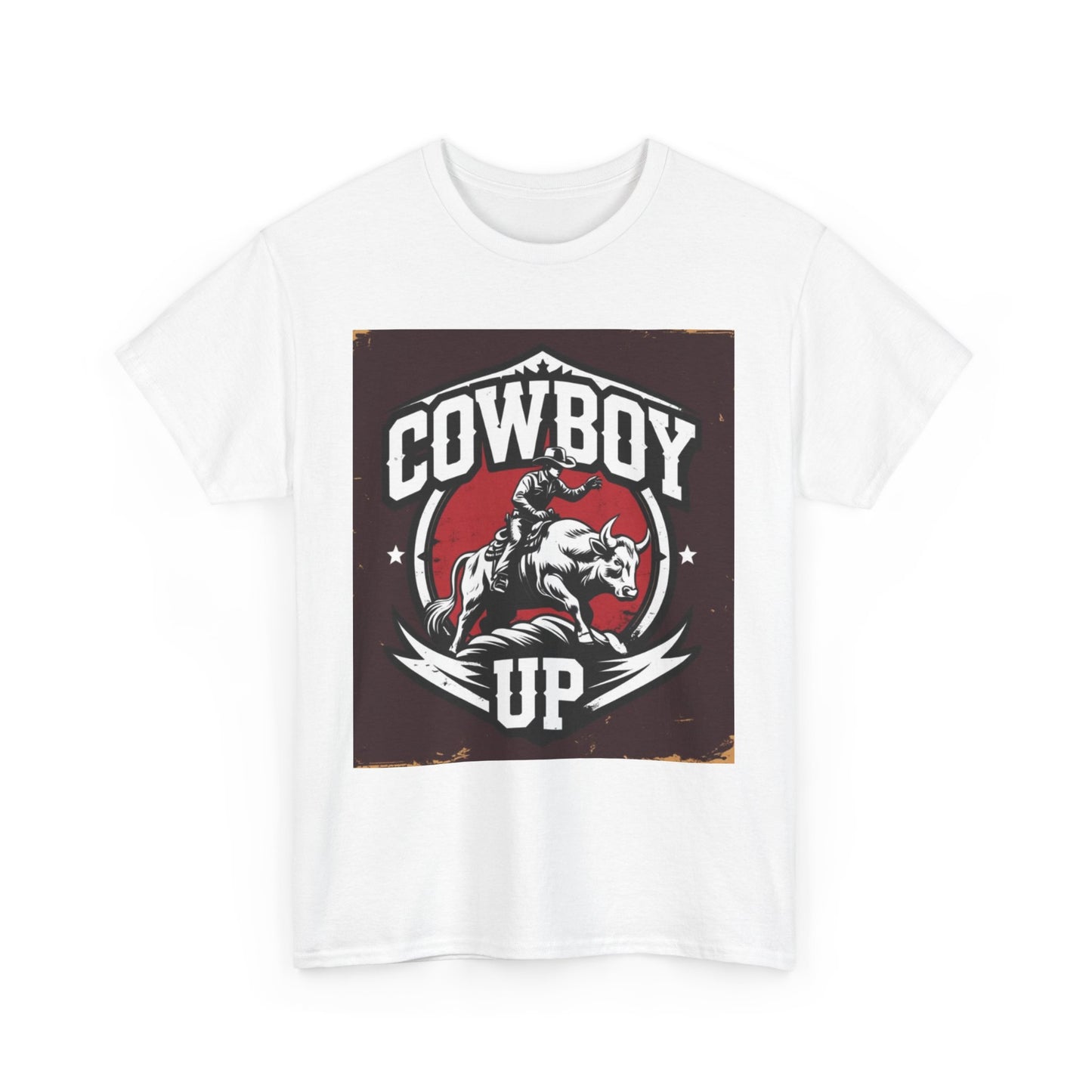 Cowboy Up Unisex Heavy Cotton Tee - Western Style Shirt for Rodeo Lovers, Gifts for Cowgirls and Cowboys, Casual Summer Wear, Vintage [...]