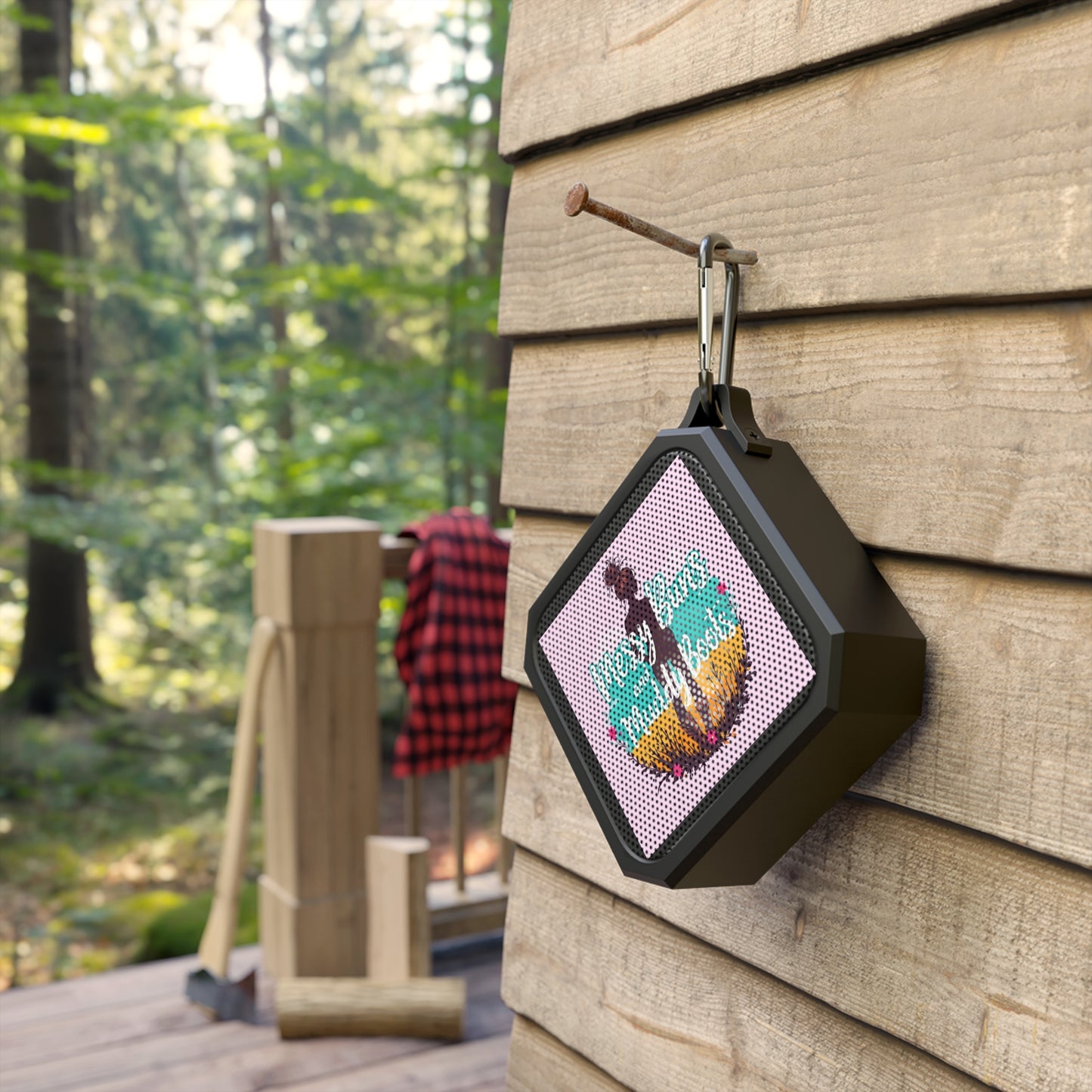 Bluetooth Speaker with Outdoor Vibe, Wireless Sound System, Portable Music Player, Great for Camping, Hiking, and Beach Trips