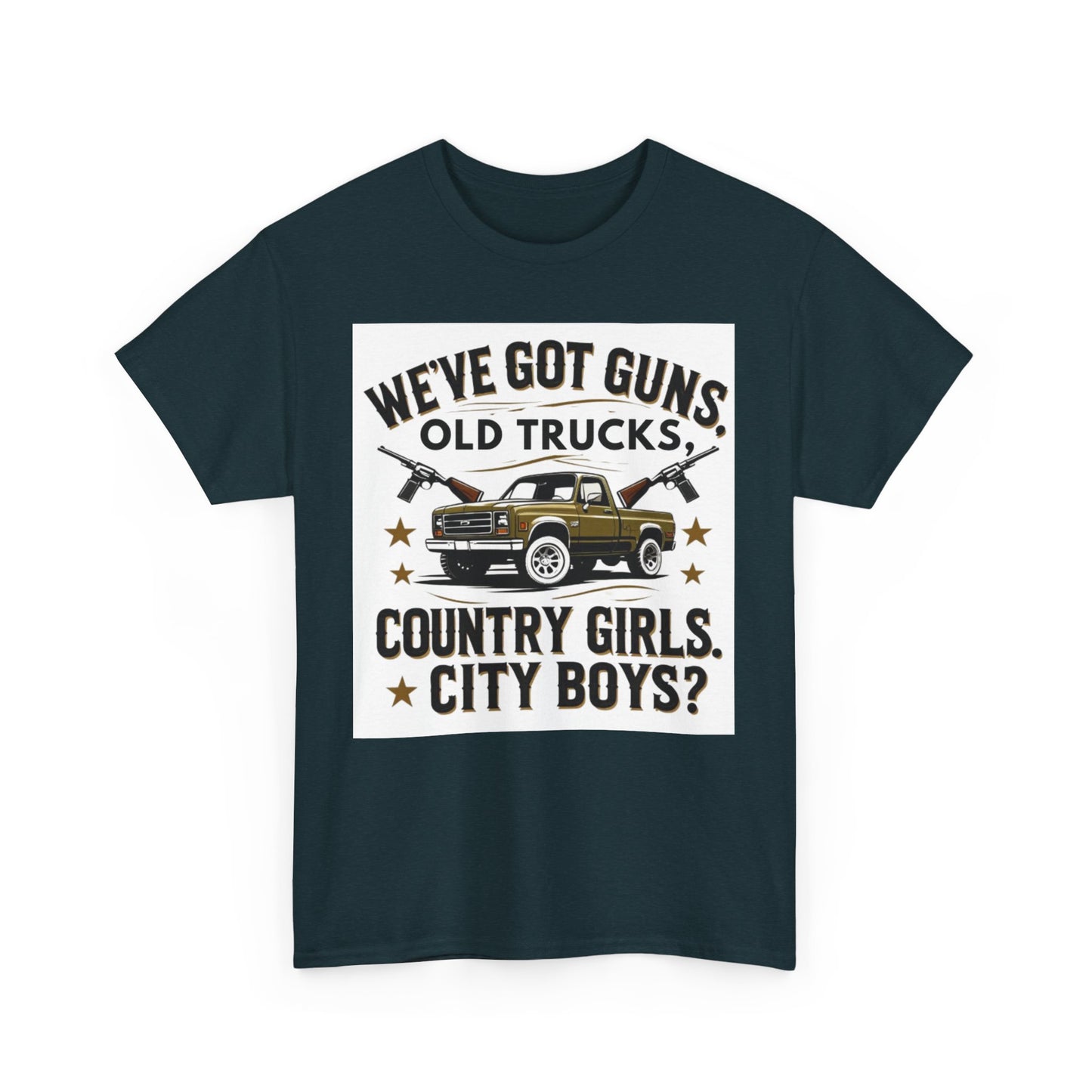 Country Vibe Tee - Unisex Heavy Cotton T-Shirt for Outdoor Lovers, Perfect for Country Events, Casual Wear, and Gifting