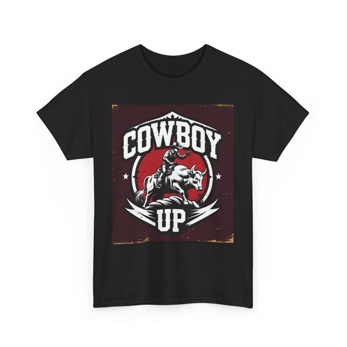 Cowboy Up Unisex Heavy Cotton Tee - Western Style Shirt for Rodeo Lovers, Gifts for Cowgirls and Cowboys, Casual Summer Wear, Vintage [...]