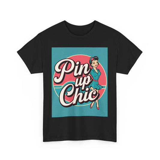 Retro Pin-Up Chic Tee, Vintage Style T-Shirt, Fun Gift for Her, Casual Wear, Party Top, Summer Fashion