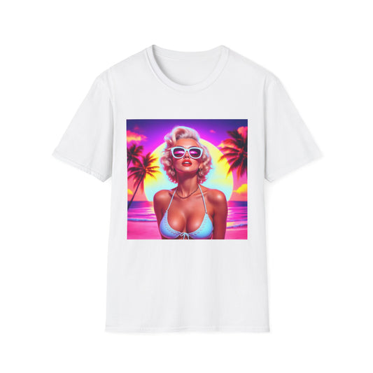 Tropical Sunset T-Shirt, Summer Fashion, Beach Vibes, Cute Gift for Her, Vacation Outfit, Retro Style Tee