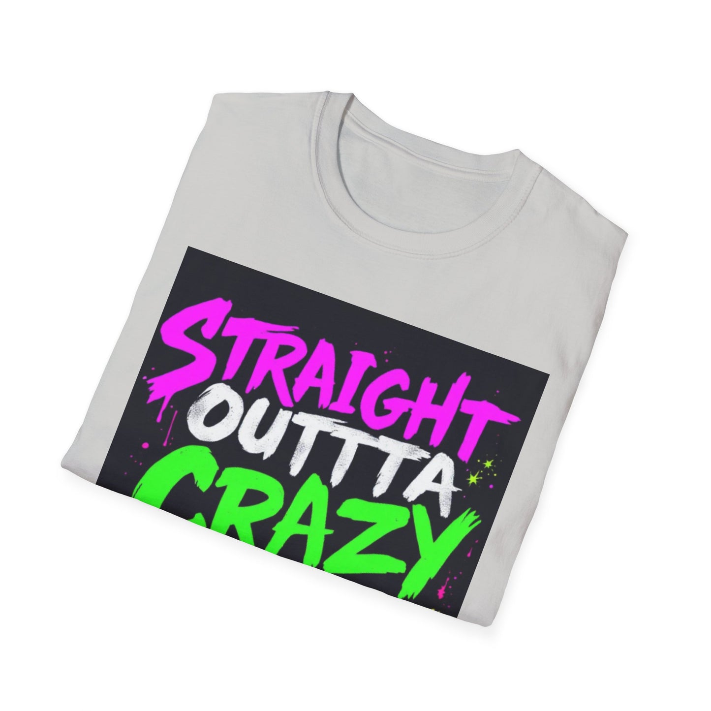 Straight Outta Crazy County T-Shirt, Fun Graphic Tee, Unisex Casual Wear, Street Style Apparel, Gift for Friends, Unique Summer Shirt