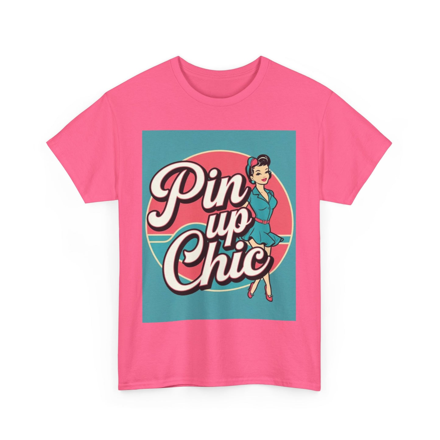 Retro Pin-Up Chic Tee, Vintage Style T-Shirt, Fun Gift for Her, Casual Wear, Party Top, Summer Fashion