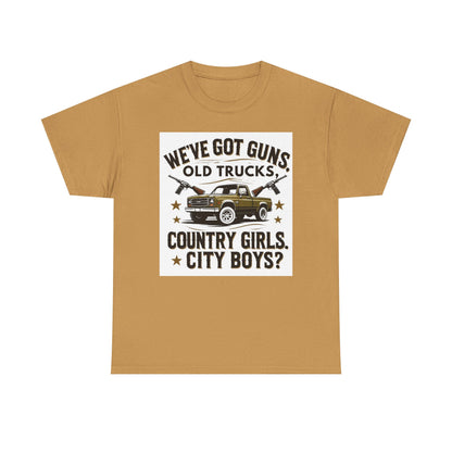 Country Vibe Tee - Unisex Heavy Cotton T-Shirt for Outdoor Lovers, Perfect for Country Events, Casual Wear, and Gifting