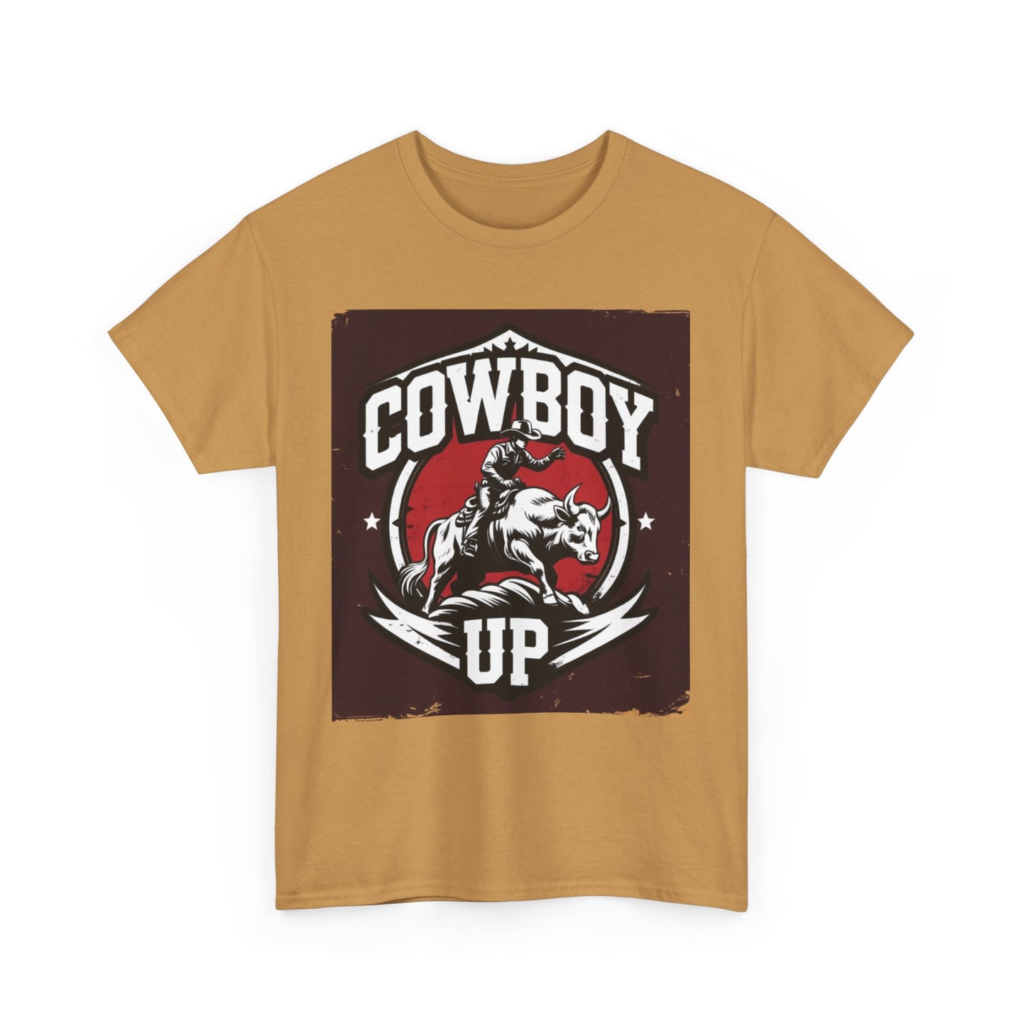 Cowboy Up Unisex Heavy Cotton Tee - Western Style Shirt for Rodeo Lovers, Gifts for Cowgirls and Cowboys, Casual Summer Wear, Vintage [...]