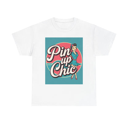 Retro Pin-Up Chic Tee, Vintage Style T-Shirt, Fun Gift for Her, Casual Wear, Party Top, Summer Fashion
