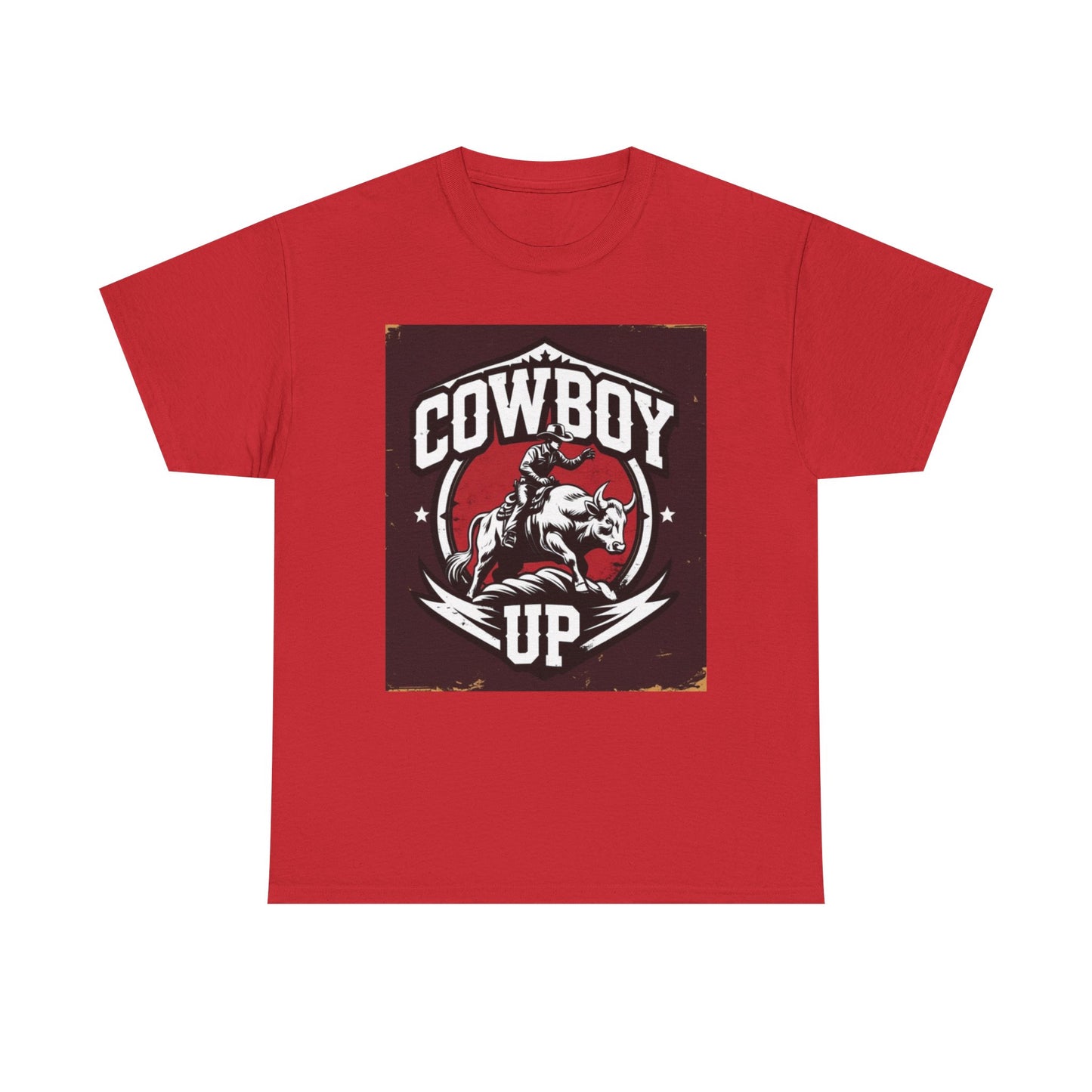 Cowboy Up Unisex Heavy Cotton Tee - Western Style Shirt for Rodeo Lovers, Gifts for Cowgirls and Cowboys, Casual Summer Wear, Vintage [...]
