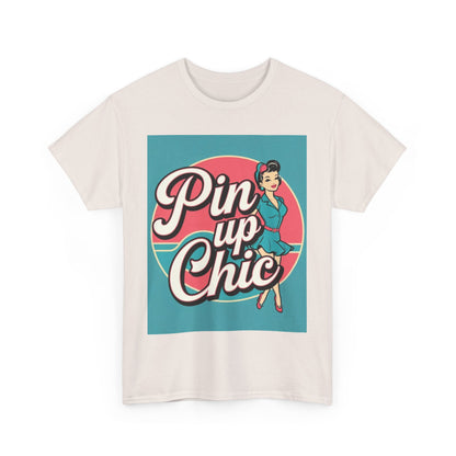 Retro Pin-Up Chic Tee, Vintage Style T-Shirt, Fun Gift for Her, Casual Wear, Party Top, Summer Fashion