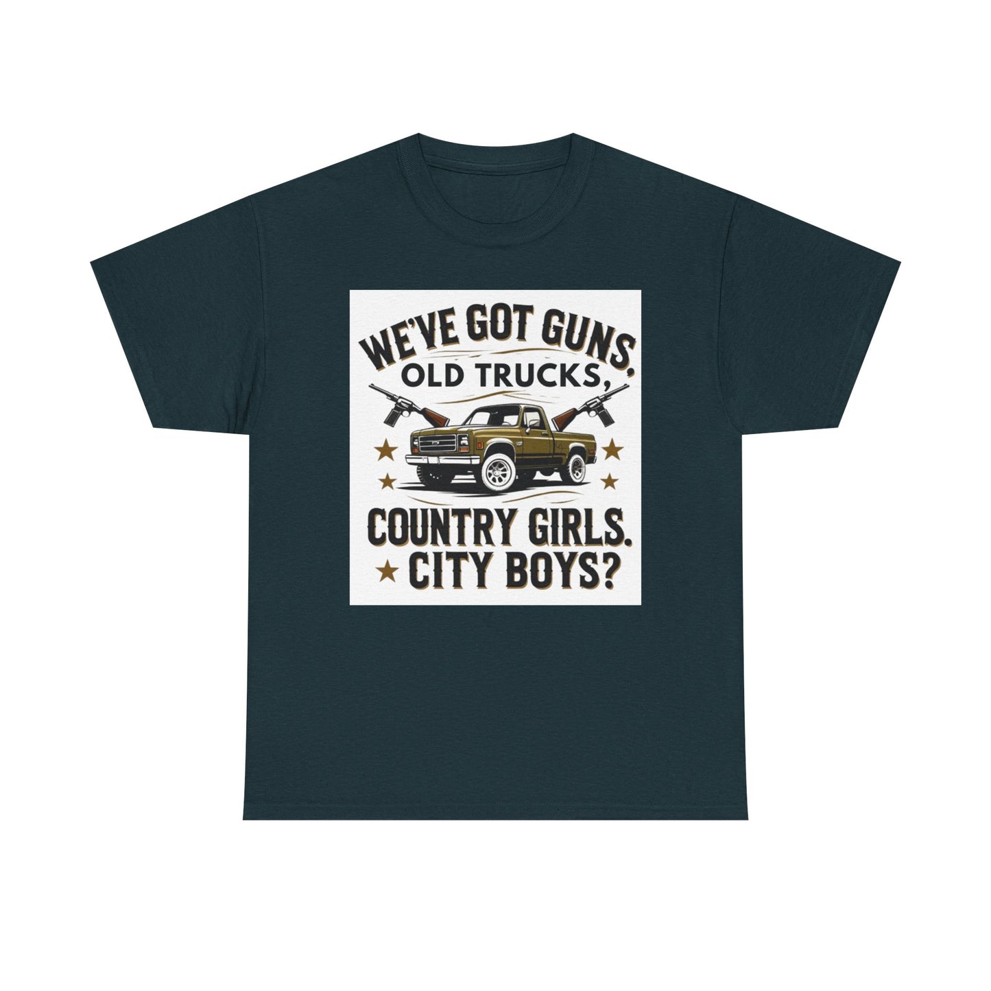 Country Vibe Tee - Unisex Heavy Cotton T-Shirt for Outdoor Lovers, Perfect for Country Events, Casual Wear, and Gifting