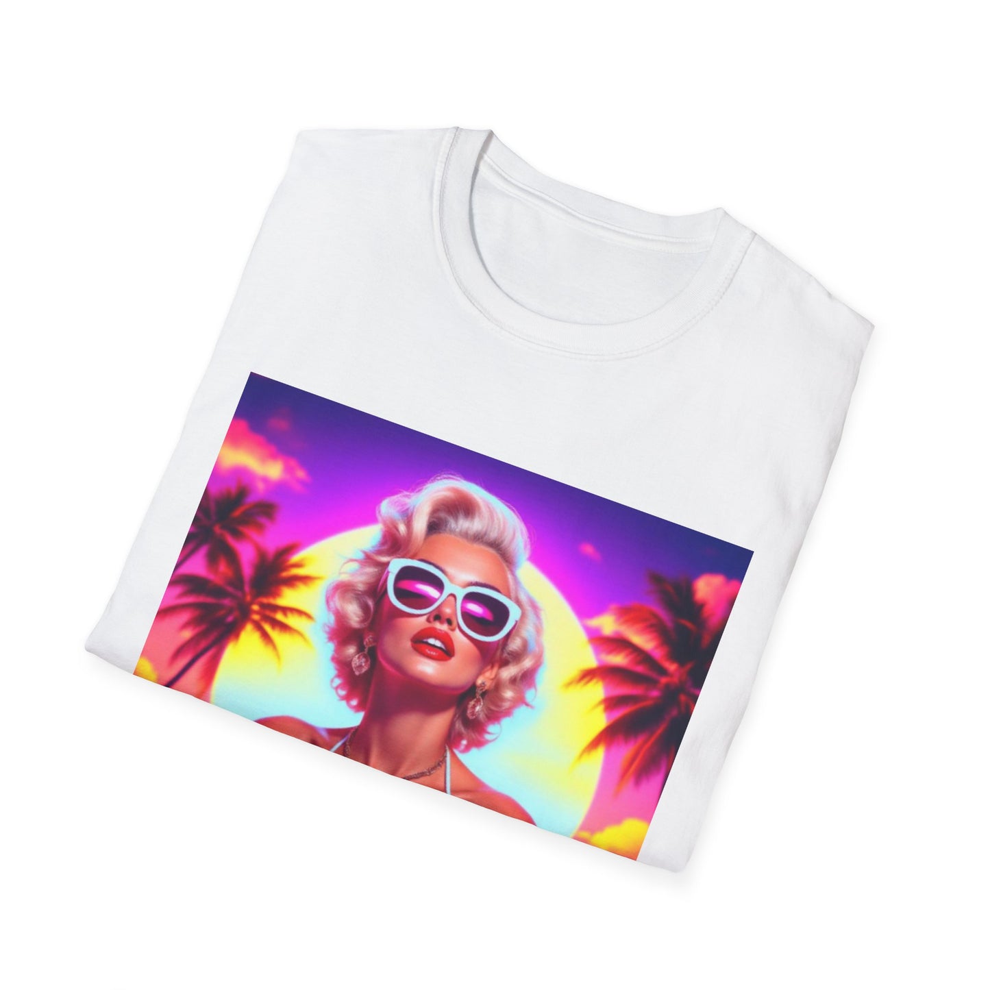 Tropical Sunset T-Shirt, Summer Fashion, Beach Vibes, Cute Gift for Her, Vacation Outfit, Retro Style Tee