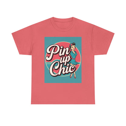 Retro Pin-Up Chic Tee, Vintage Style T-Shirt, Fun Gift for Her, Casual Wear, Party Top, Summer Fashion