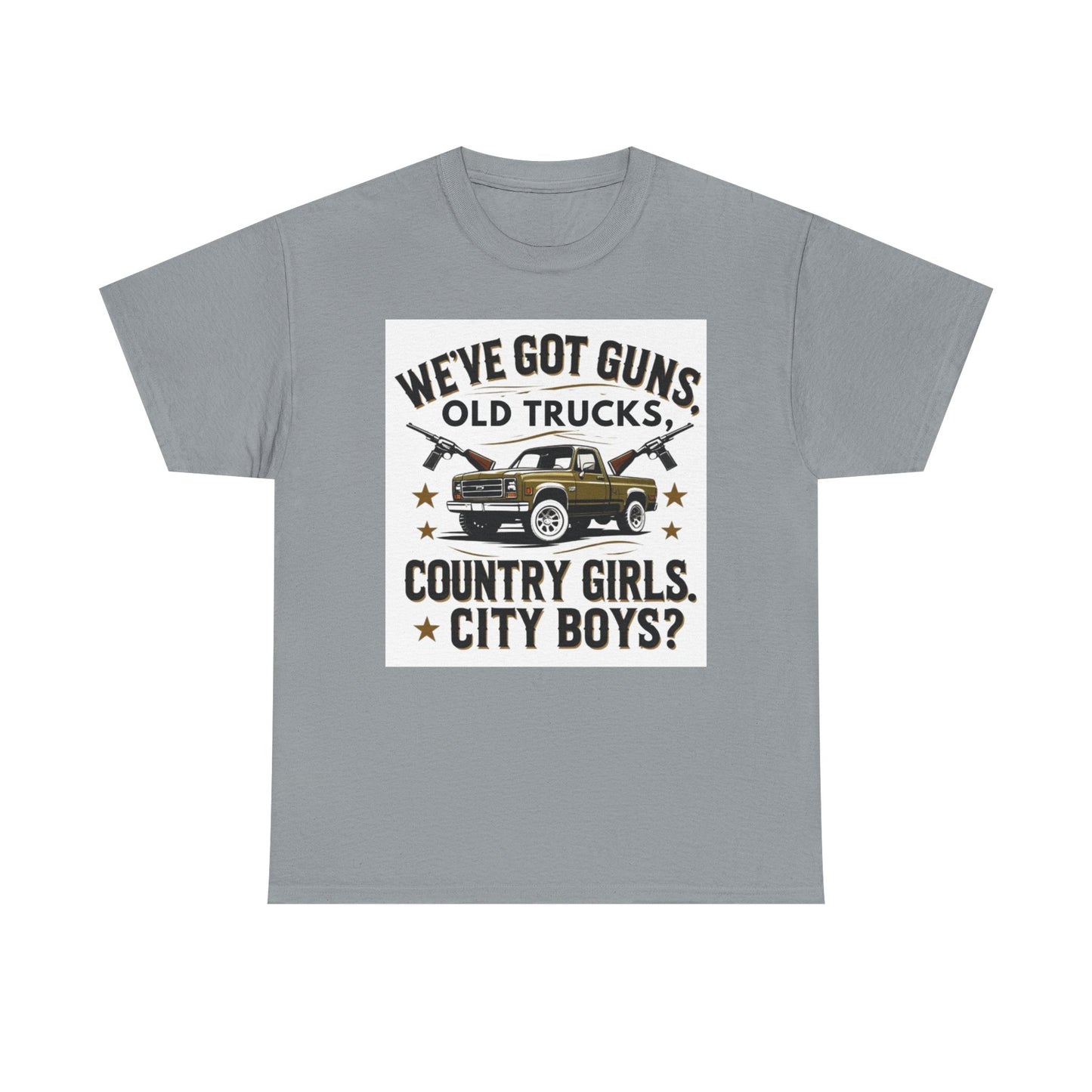 Country Vibe Tee - Unisex Heavy Cotton T-Shirt for Outdoor Lovers, Perfect for Country Events, Casual Wear, and Gifting