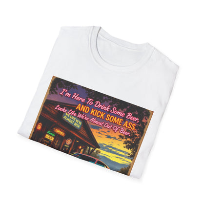 Unisex Softstyle T-Shirt with Bold Quote, Funny Graphic Tee, Gift for Friends, Casual Wear, Barbecue, Weekend Vibes