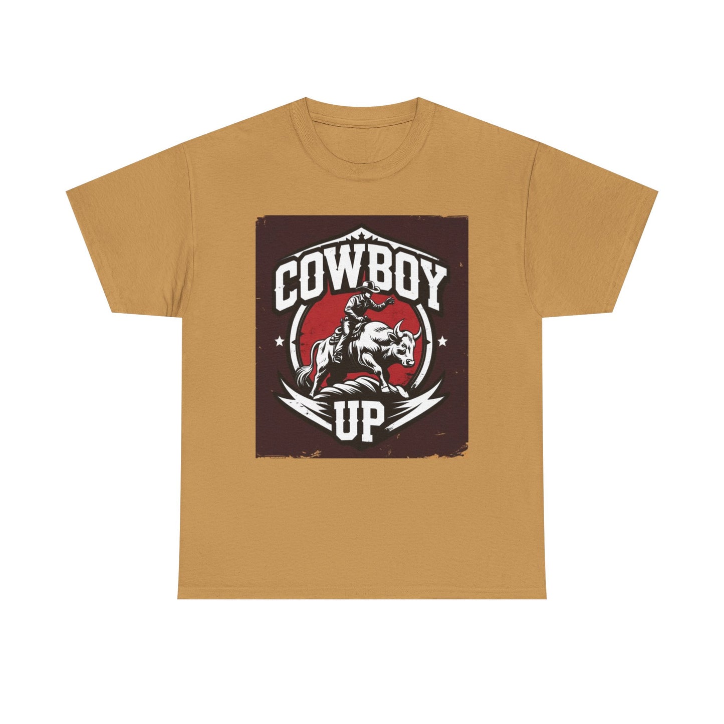 Cowboy Up Unisex Heavy Cotton Tee - Western Style Shirt for Rodeo Lovers, Gifts for Cowgirls and Cowboys, Casual Summer Wear, Vintage [...]