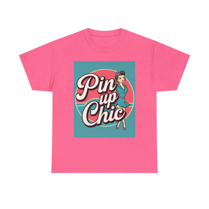 Retro Pin-Up Chic Tee, Vintage Style T-Shirt, Fun Gift for Her, Casual Wear, Party Top, Summer Fashion