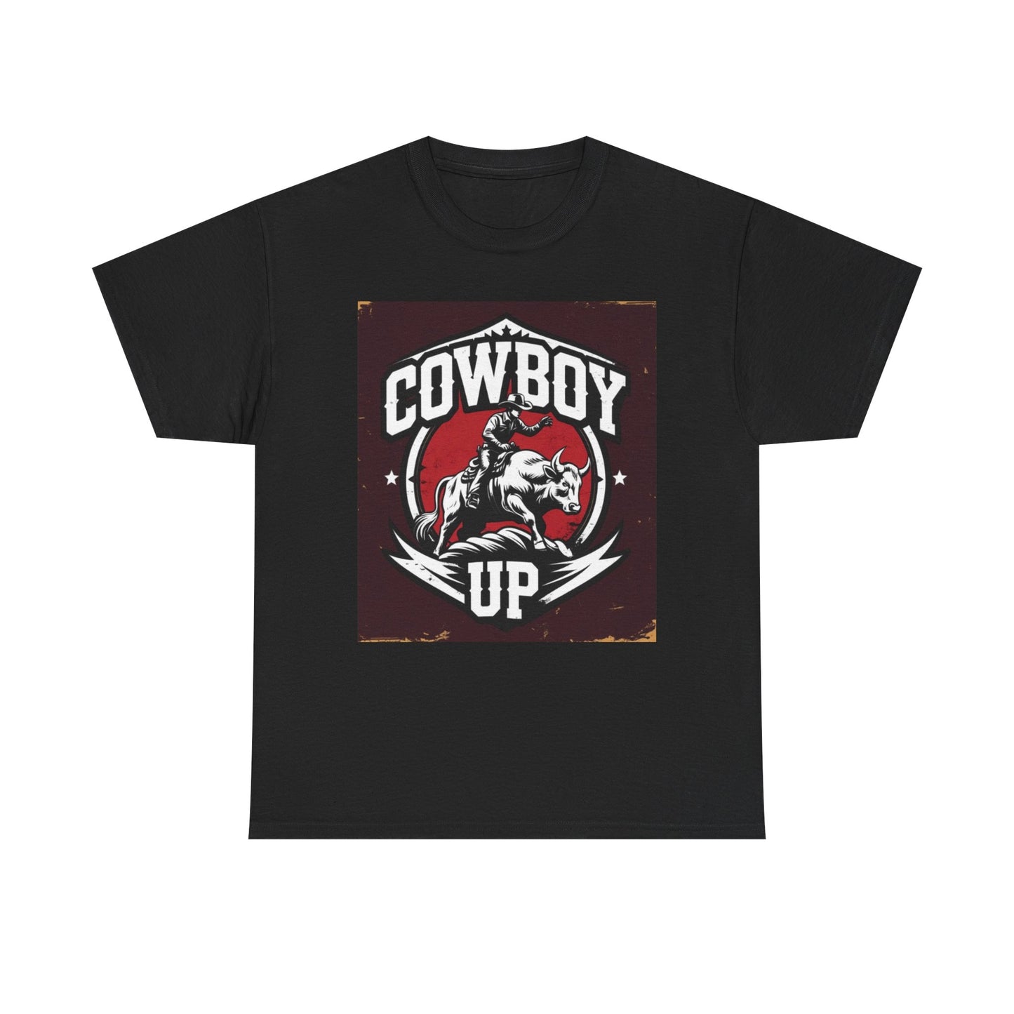 Cowboy Up Unisex Heavy Cotton Tee - Western Style Shirt for Rodeo Lovers, Gifts for Cowgirls and Cowboys, Casual Summer Wear, Vintage [...]